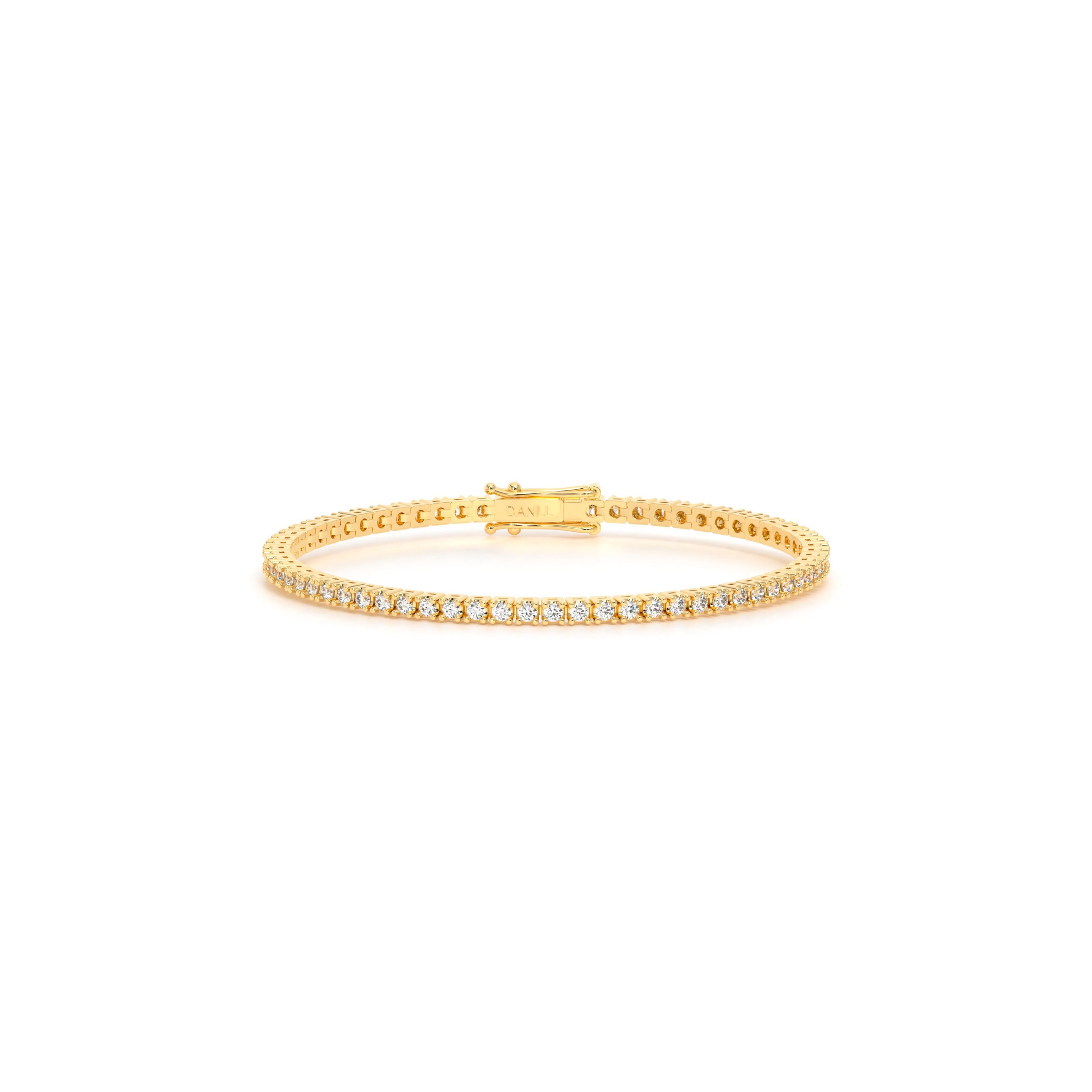 Round Diamond Tennis Bracelet Yellow - Danill Jewels