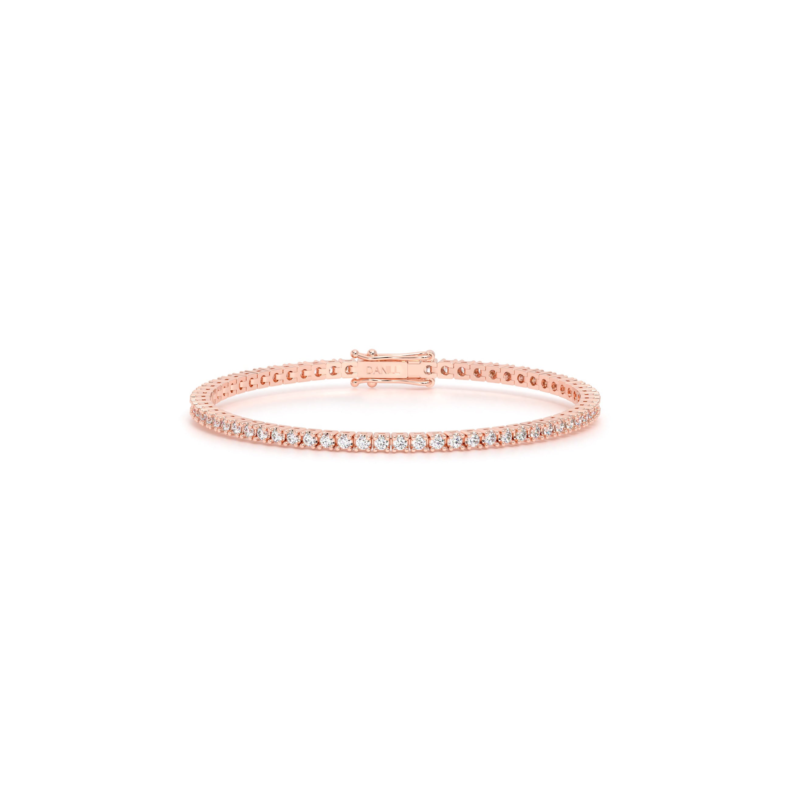Round Diamond Tennis Bracelet Rose - Danill Jewels