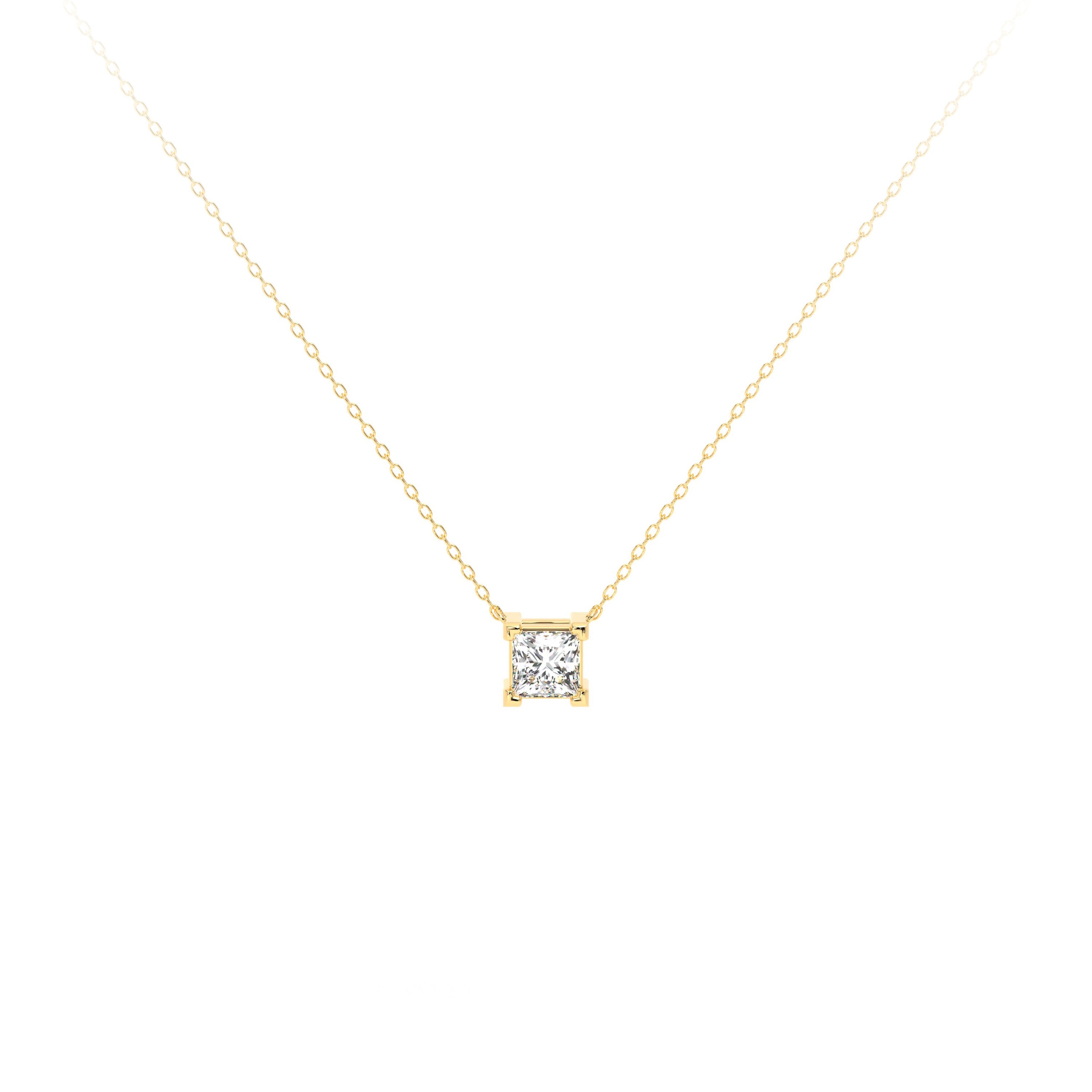 Princess Diamond Necklace Yellow - Danill Jewels
