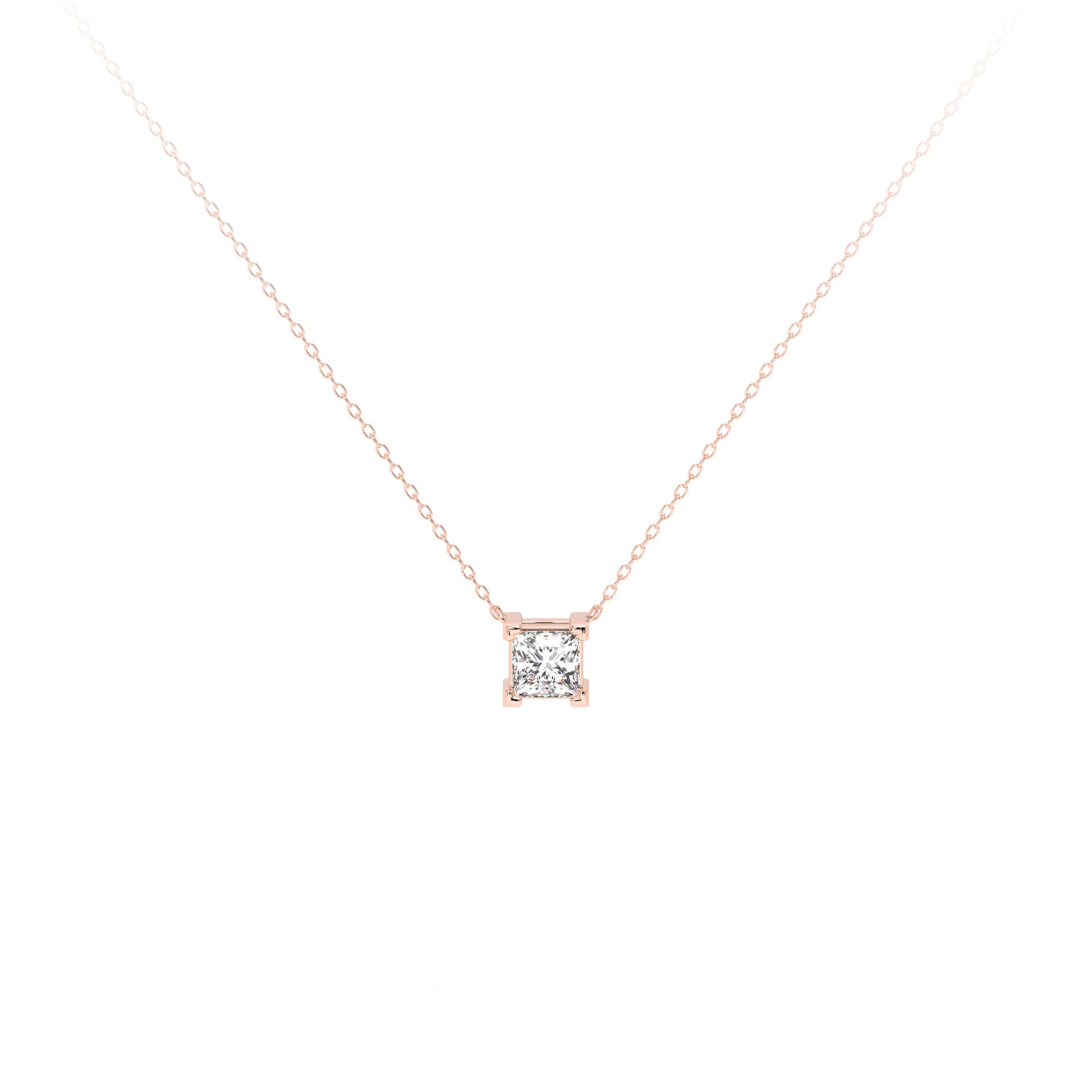 Princess Diamond Necklace Rose - Danill Jewels