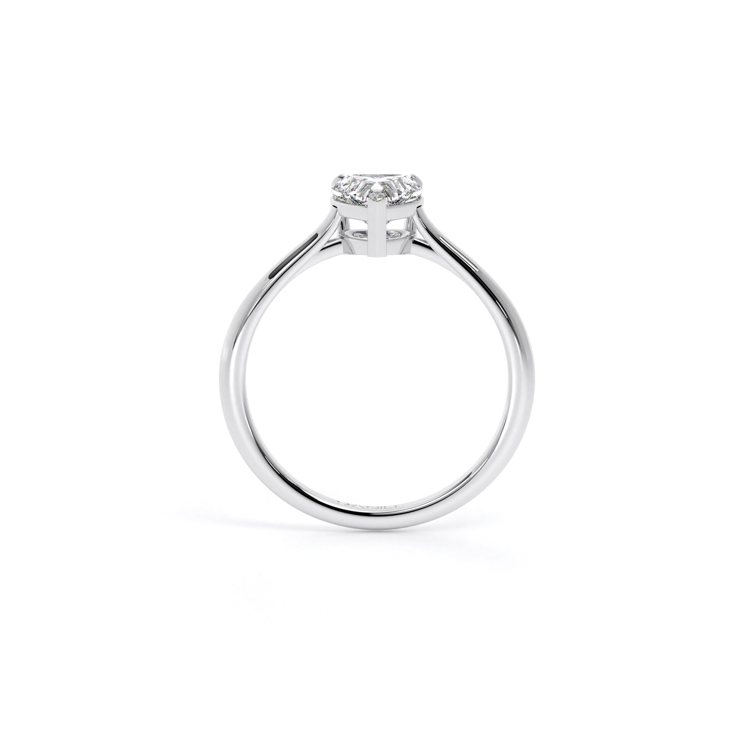 Heart Diamond Engagement Ring White - Danill Jewels