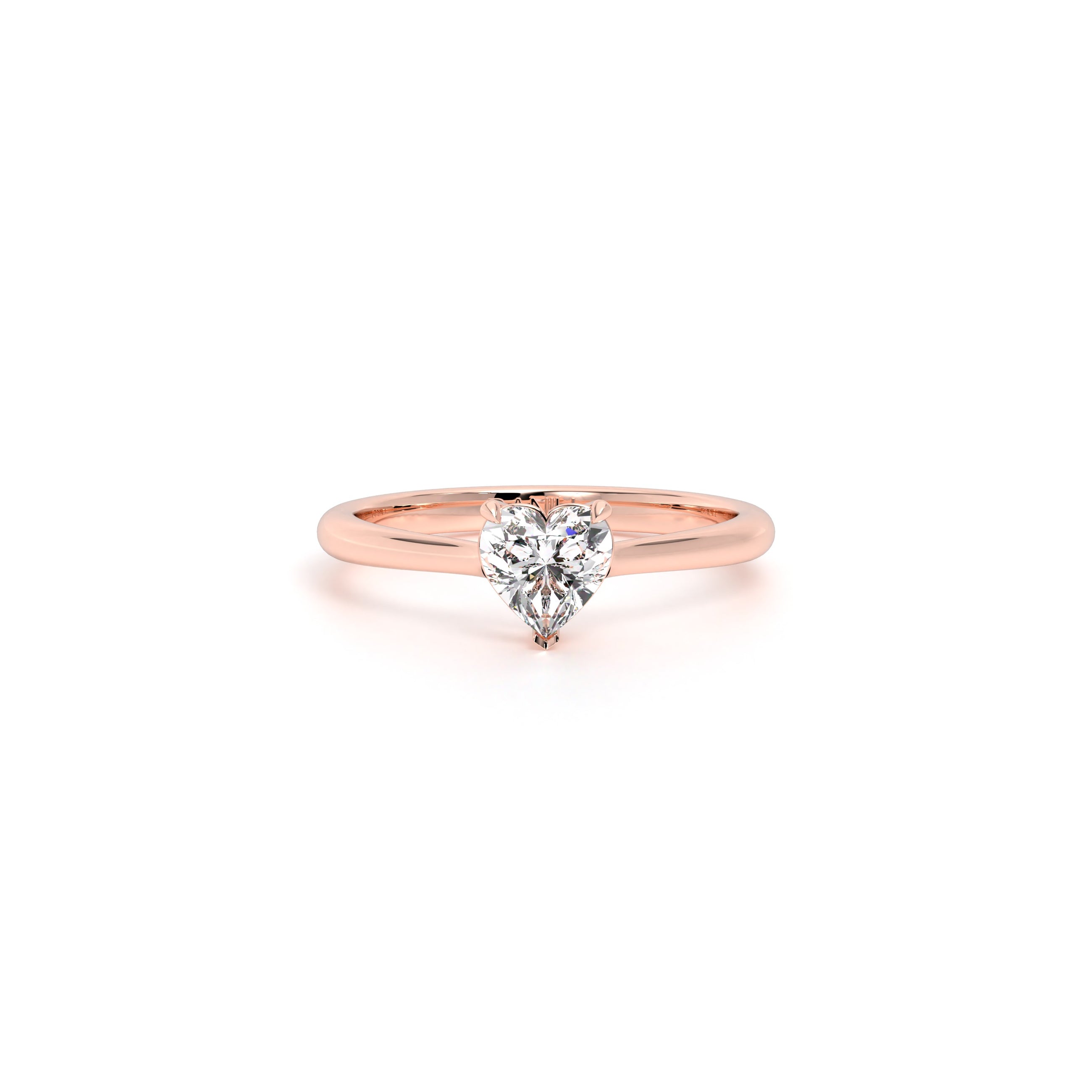Heart Diamond Engagement Ring Rose - Danill Jewels