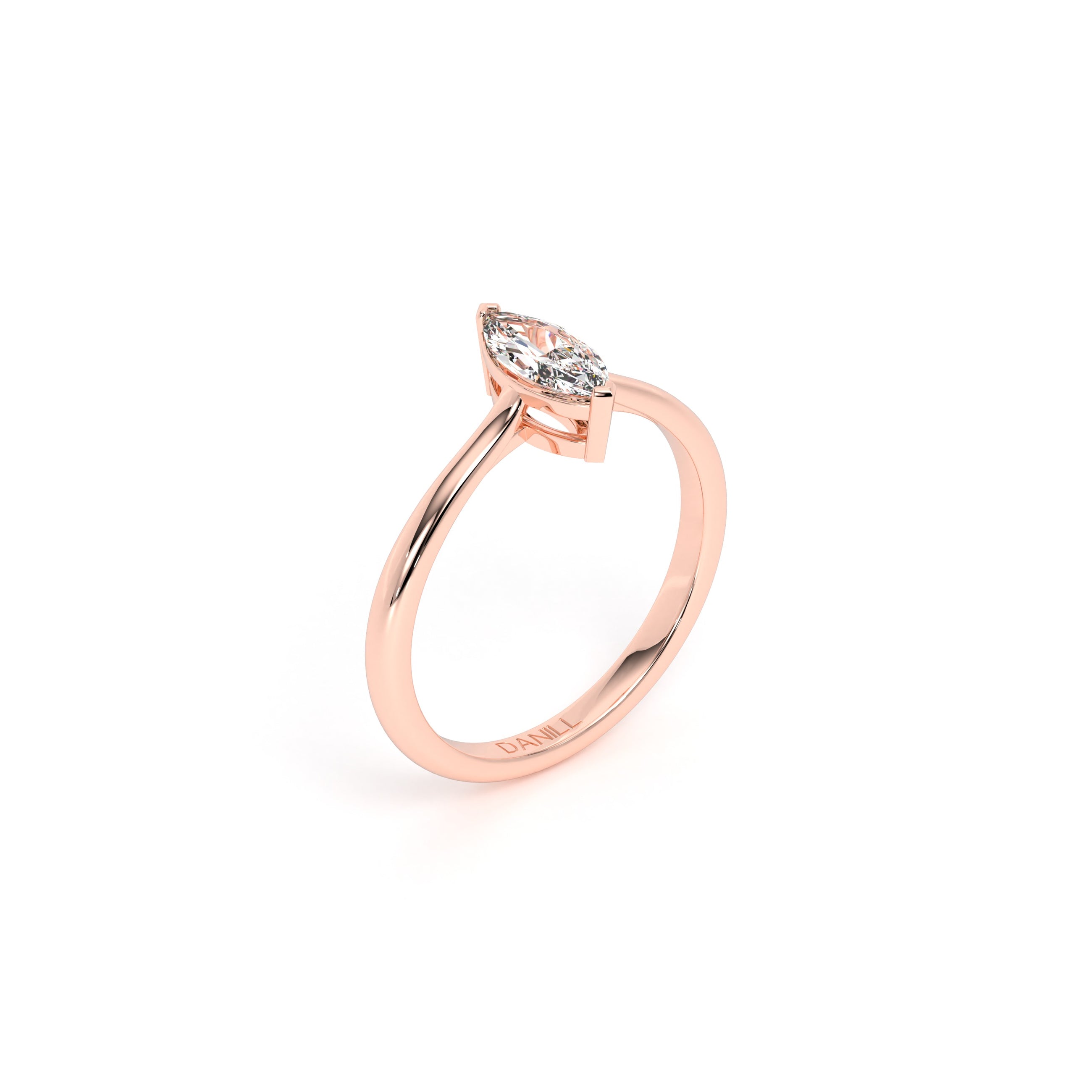 Marquis Diamond Engagement Ring Rose - Danill Jewels