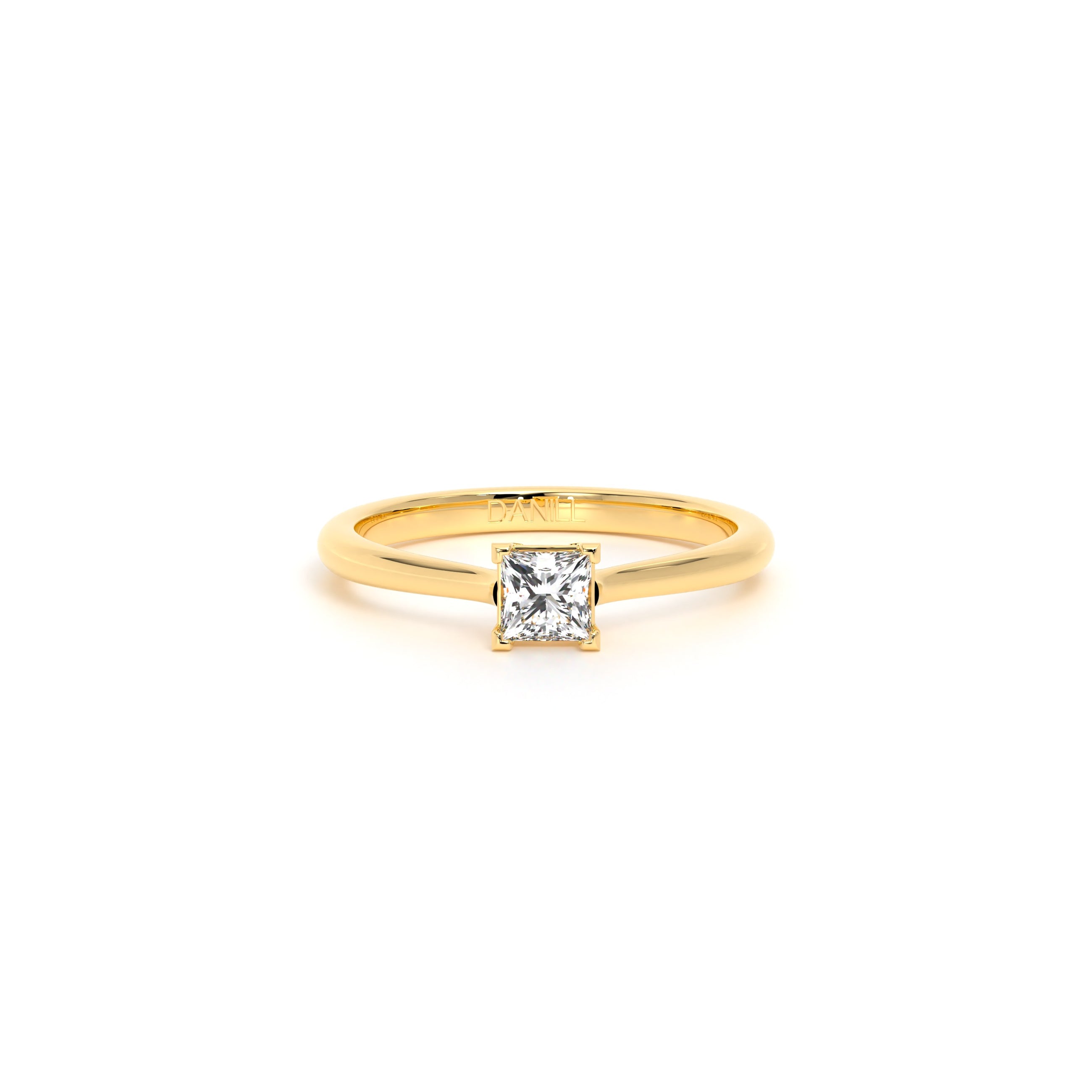 Princess Diamond Engagement Ring Yellow - Danill Jewels