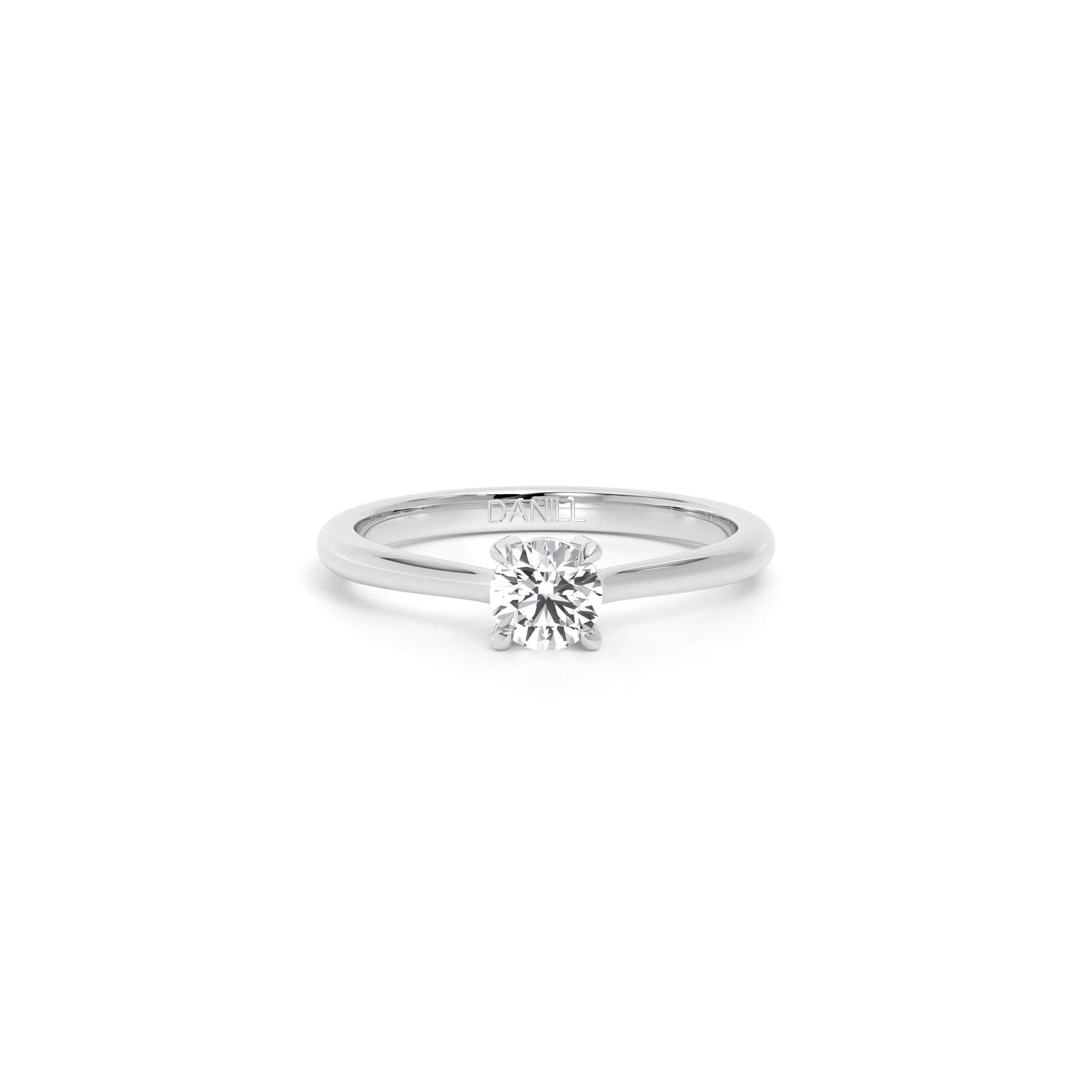 Round Diamond Engagement Ring White - Danill Jewels