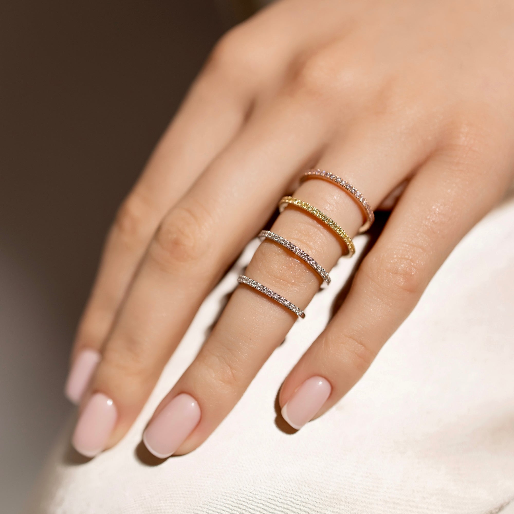 Yellow Diamonds Eternity Ring - Danill Jewels