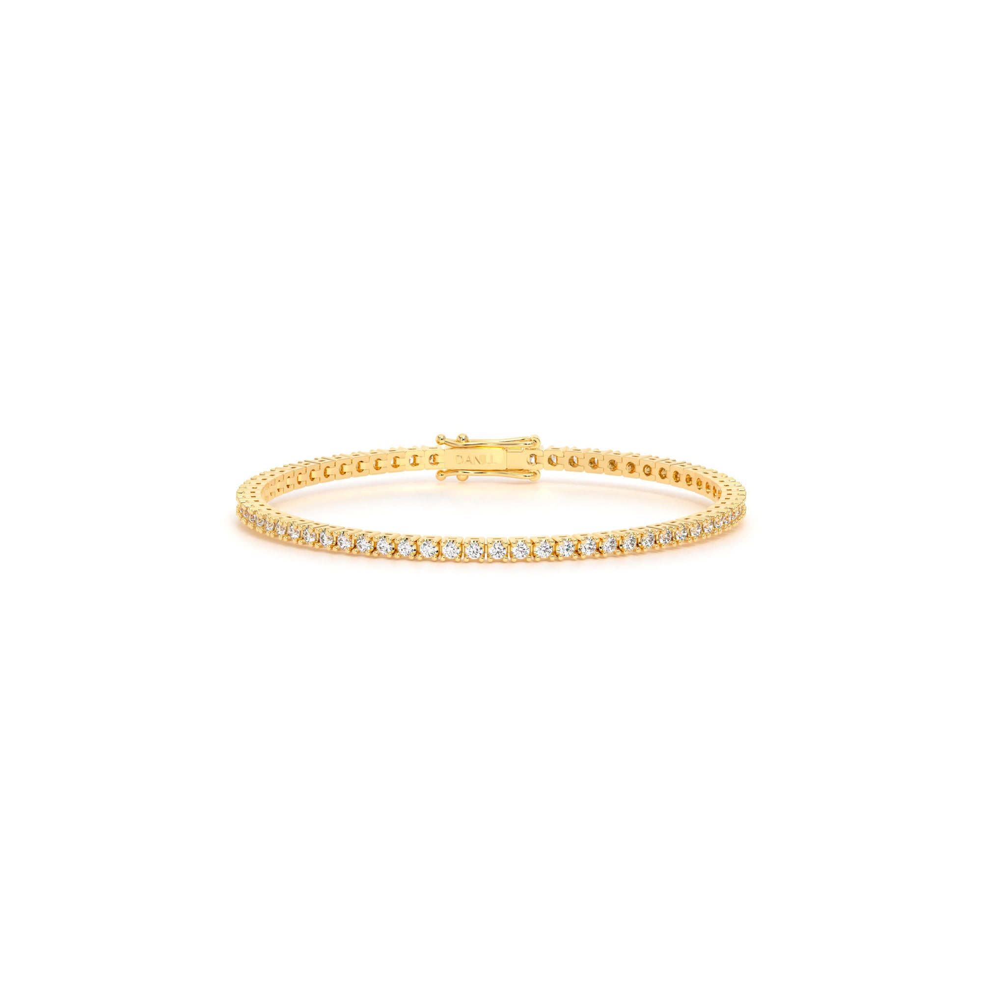 Round Diamond Tennis Bracelet Yellow - Danill Jewels
