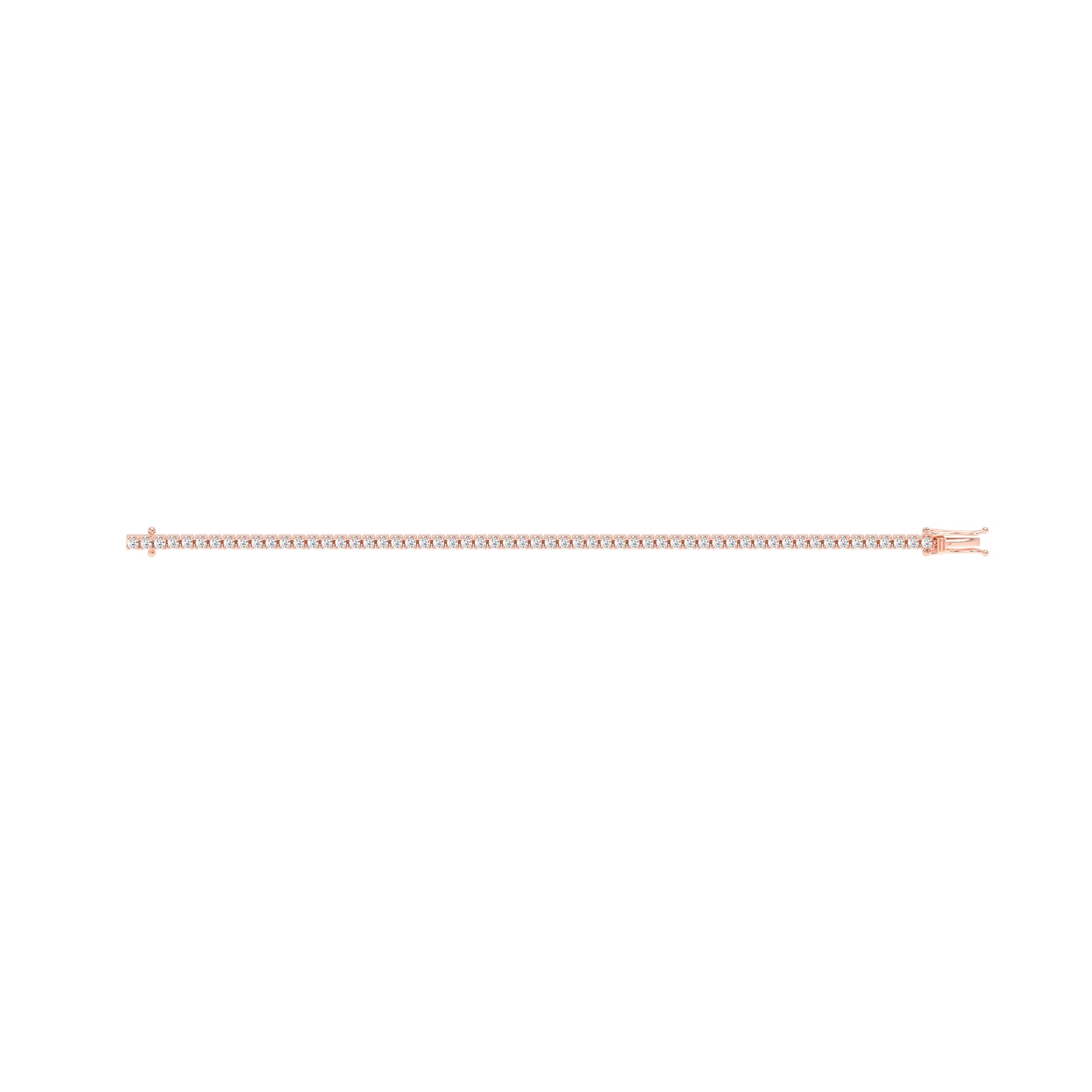 Round Diamond Tennis Bracelet Rose - Danill Jewels
