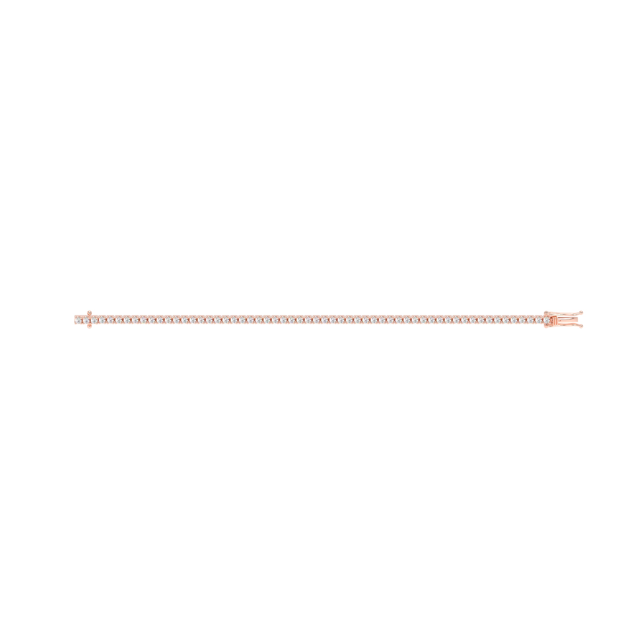 Round Diamond Tennis Bracelet Rose - Danill Jewels