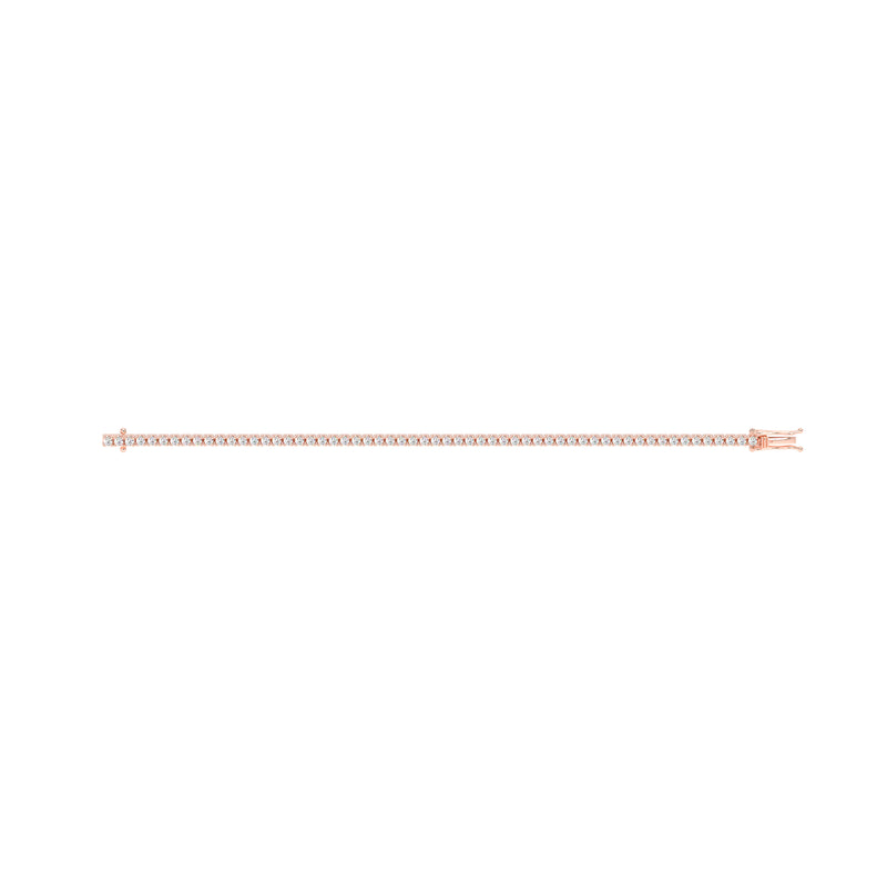 Round Diamond Tennis Bracelet Rose - Danill Jewels