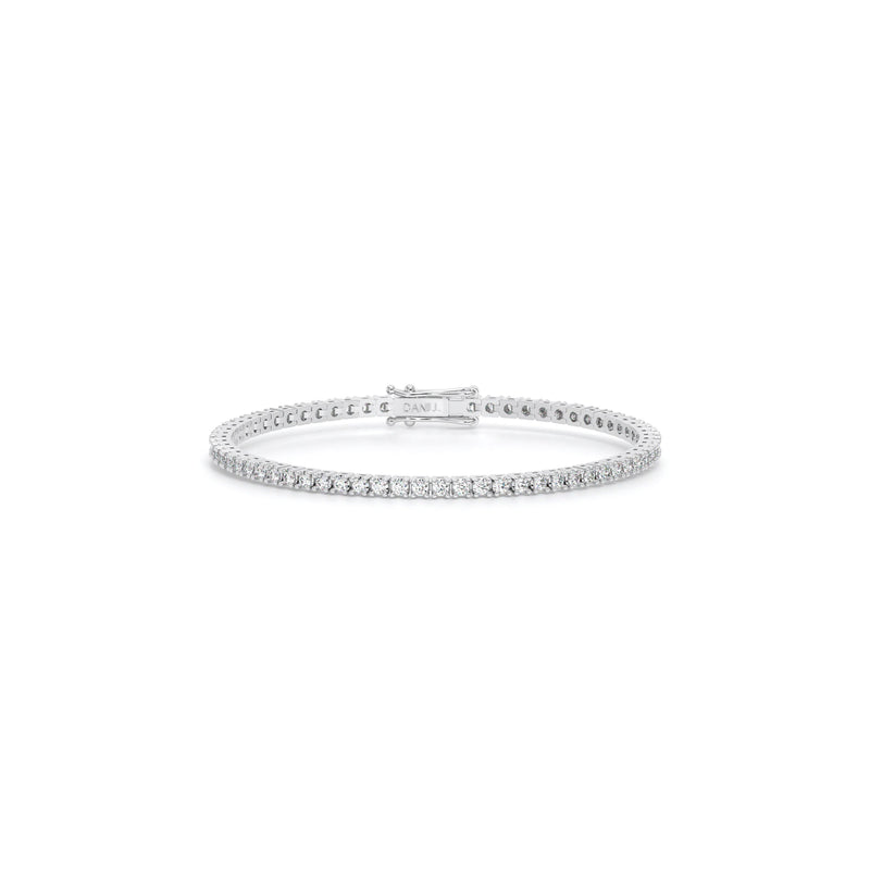 Round Diamond Tennis Bracelet White - Danill Jewels