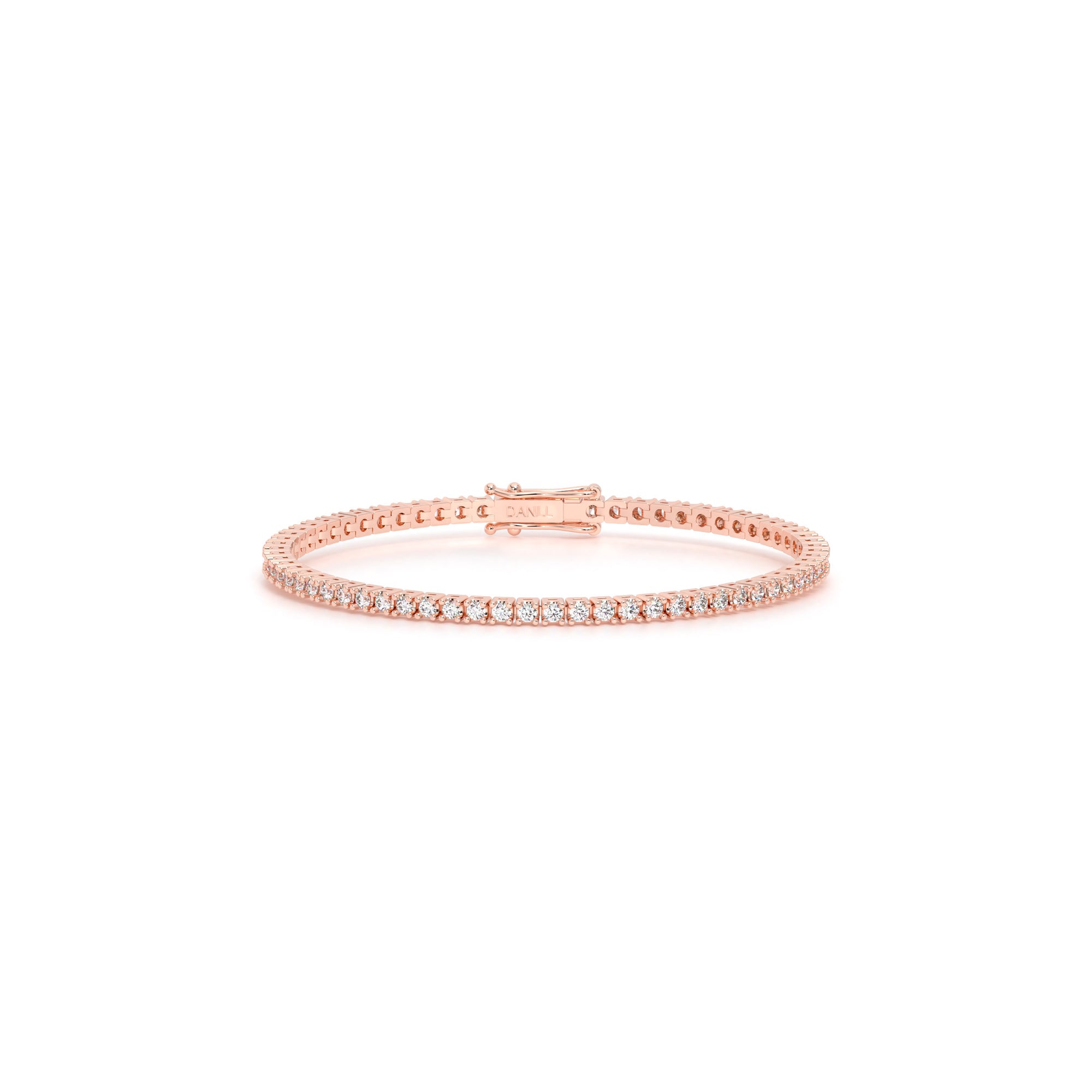 Round Diamond Tennis Bracelet Rose - Danill Jewels