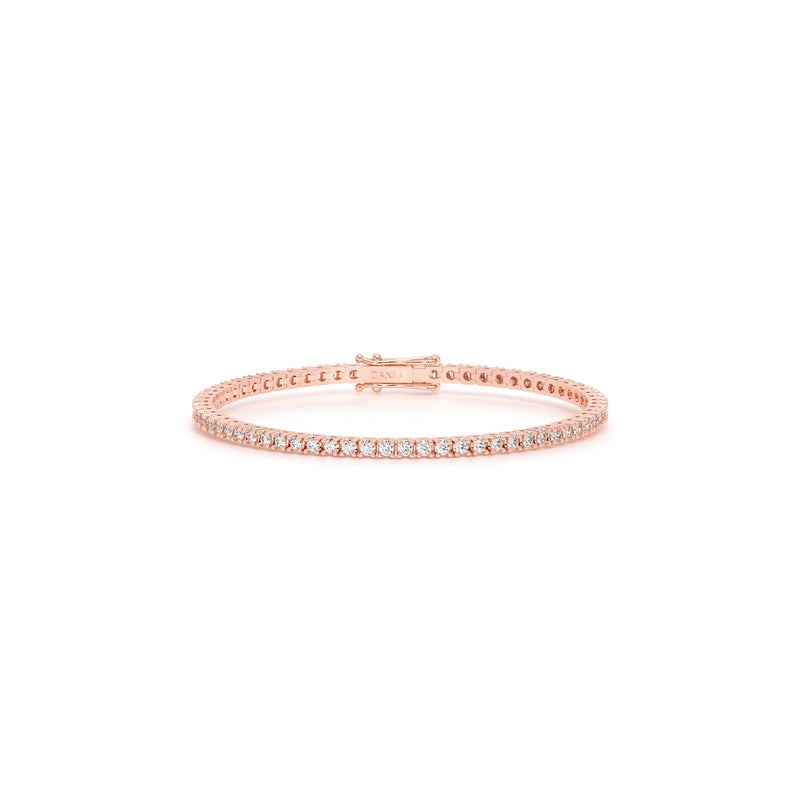 Round Diamond Tennis Bracelet Rose - Danill Jewels