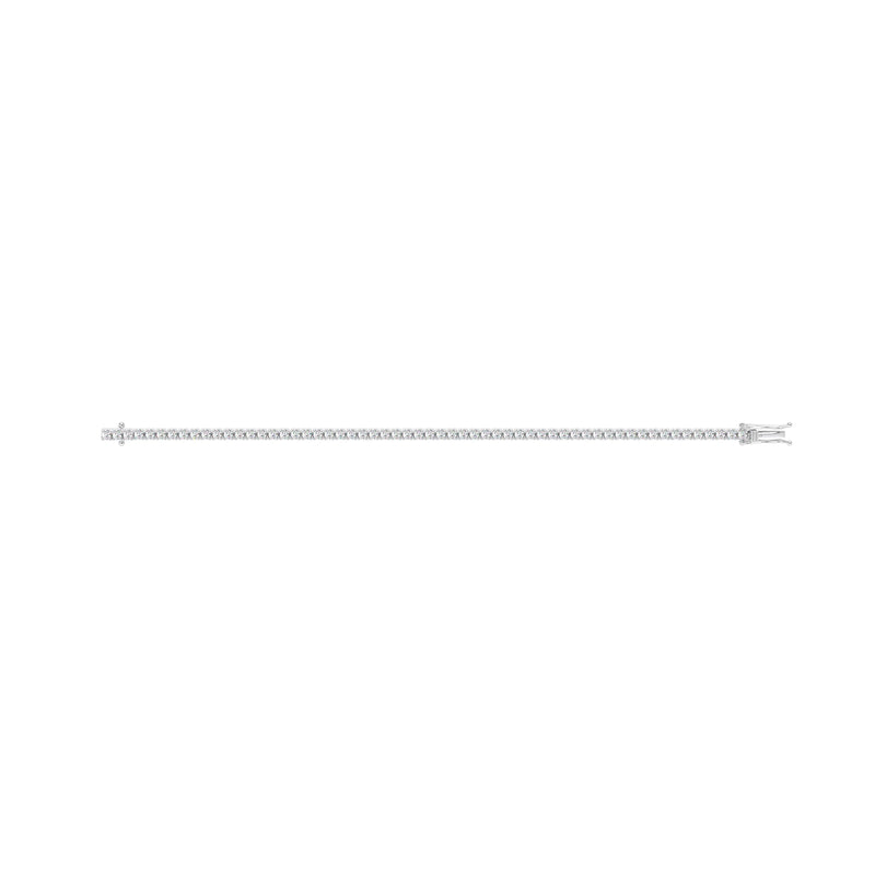 Round Diamond Tennis Bracelet White - Danill Jewels