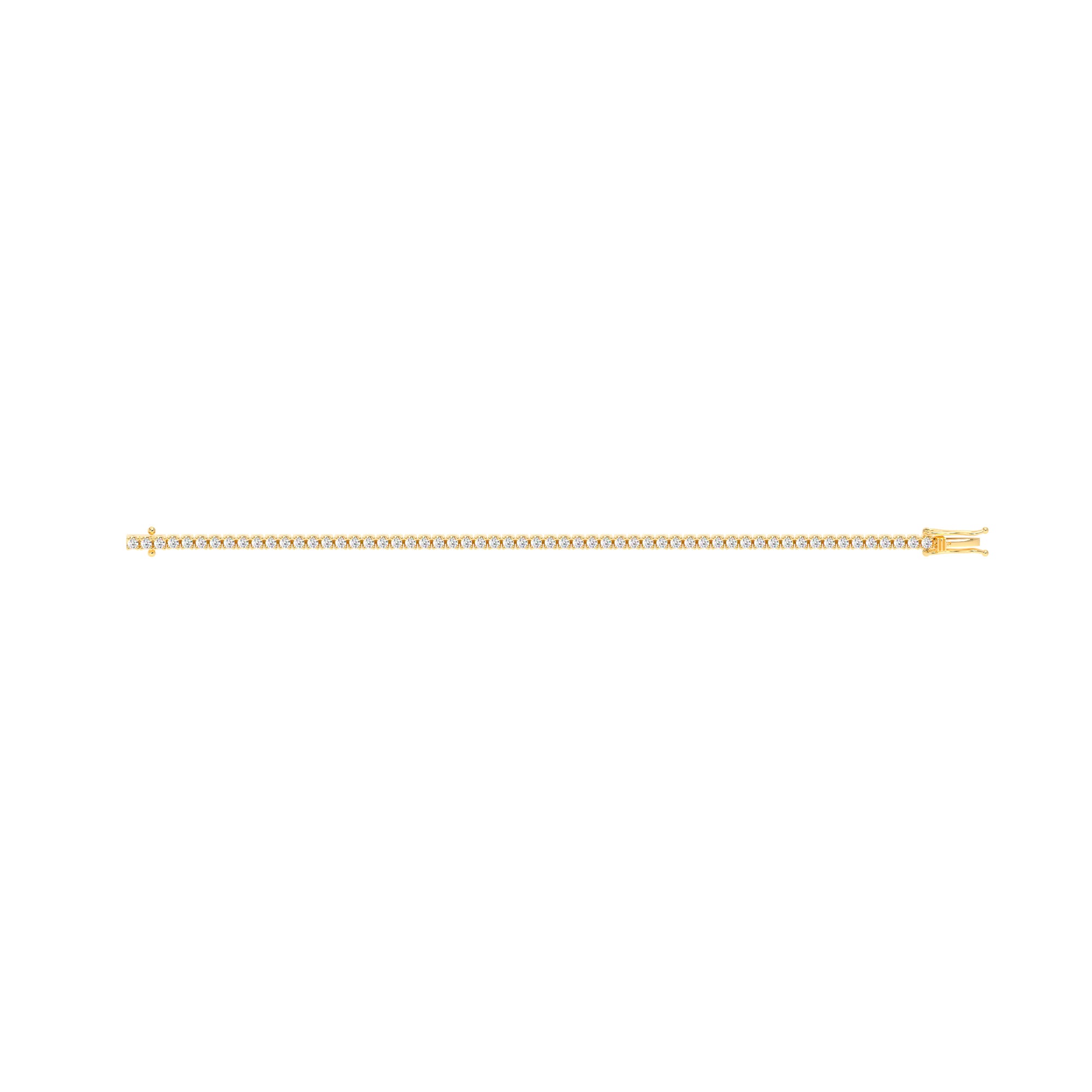Round Diamond Tennis Bracelet Yellow - Danill Jewels