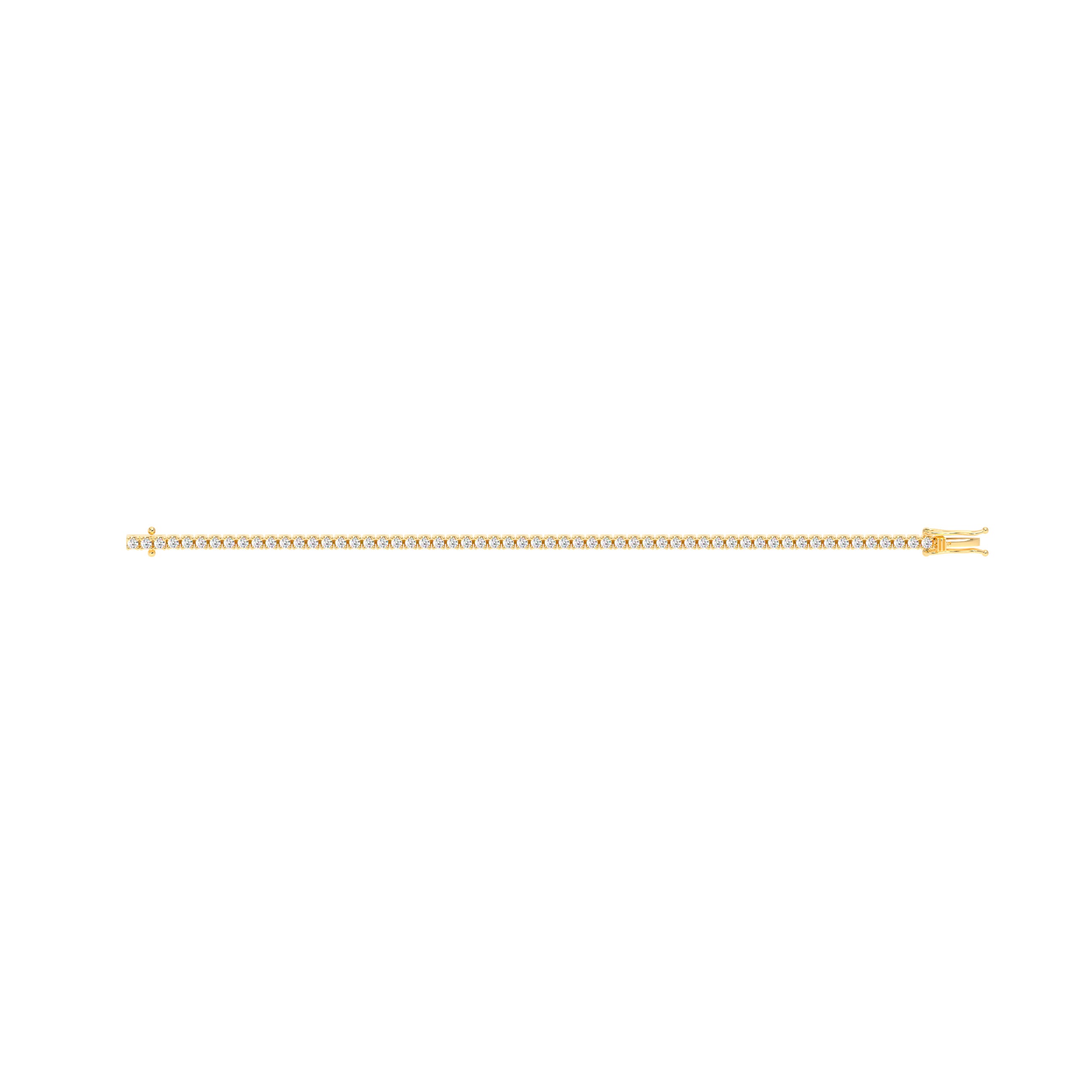 Round Diamond Tennis Bracelet Yellow - Danill Jewels