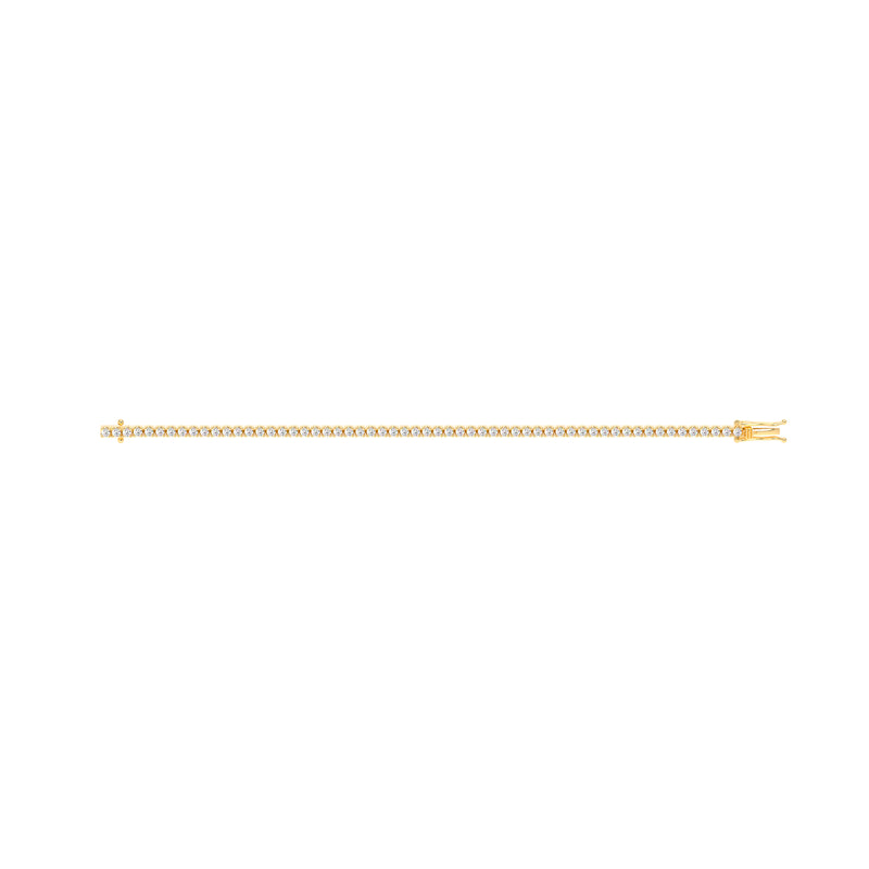 Round Diamond Tennis Bracelet Yellow - Danill Jewels