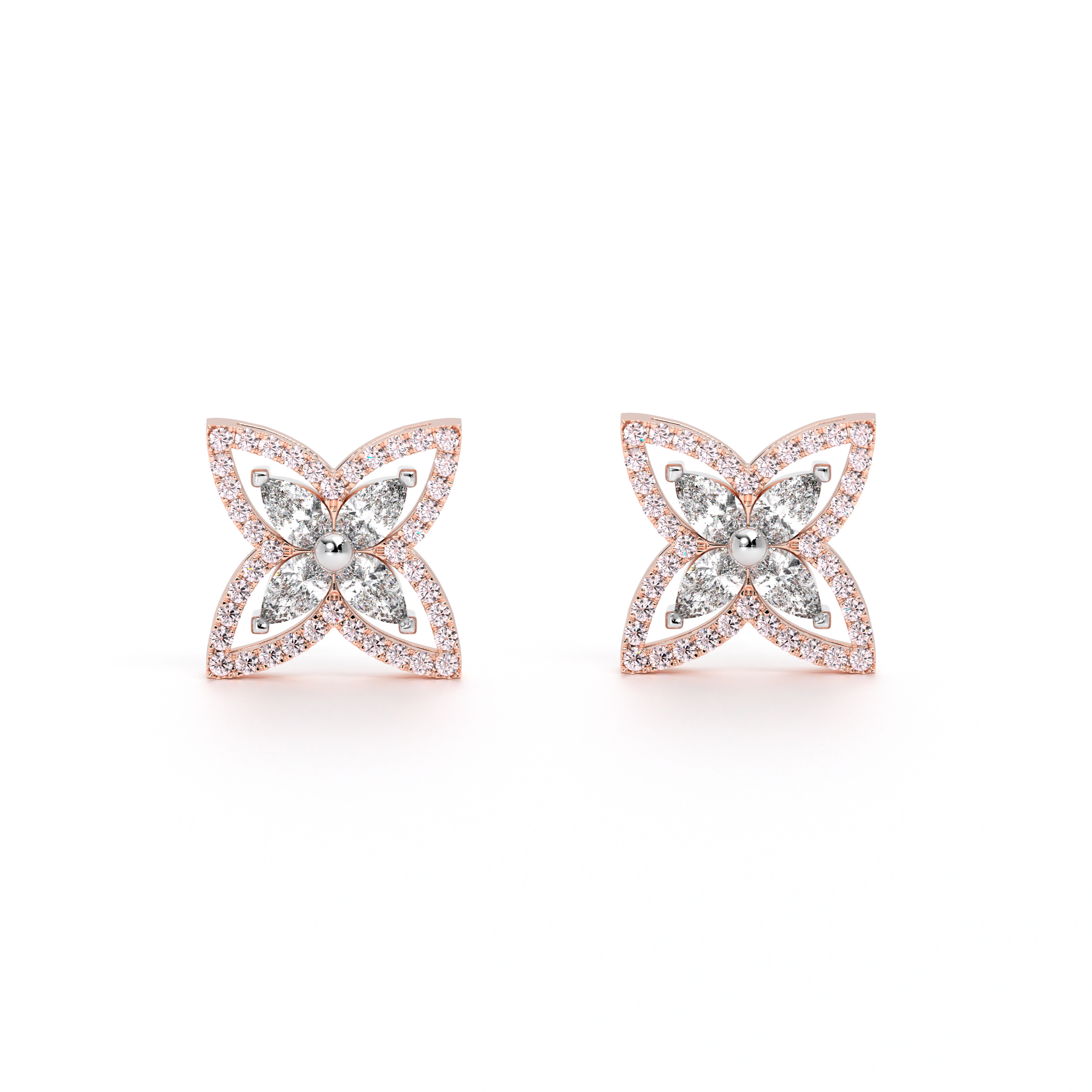 Du Fleur© Rose Earrings - Danill Jewels