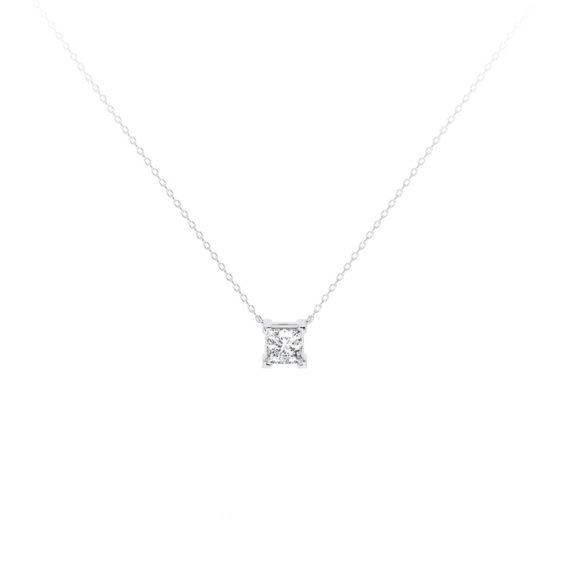 Princess Diamond Necklace White - Danill Jewels