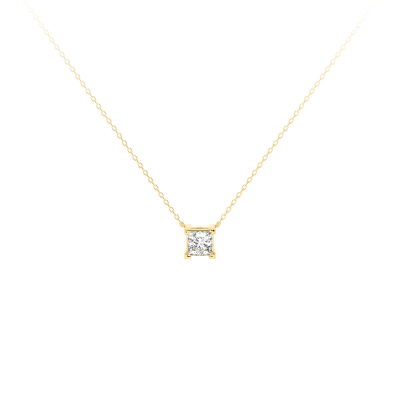 Princess Diamond Necklace Yellow - Danill Jewels