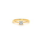 Asscher Diamond Engagement Ring Yellow - Danill Jewels