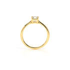 Asscher Diamond Engagement Ring Yellow - Danill Jewels