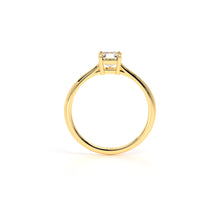 Asscher Diamond Engagement Ring Yellow - Danill Jewels