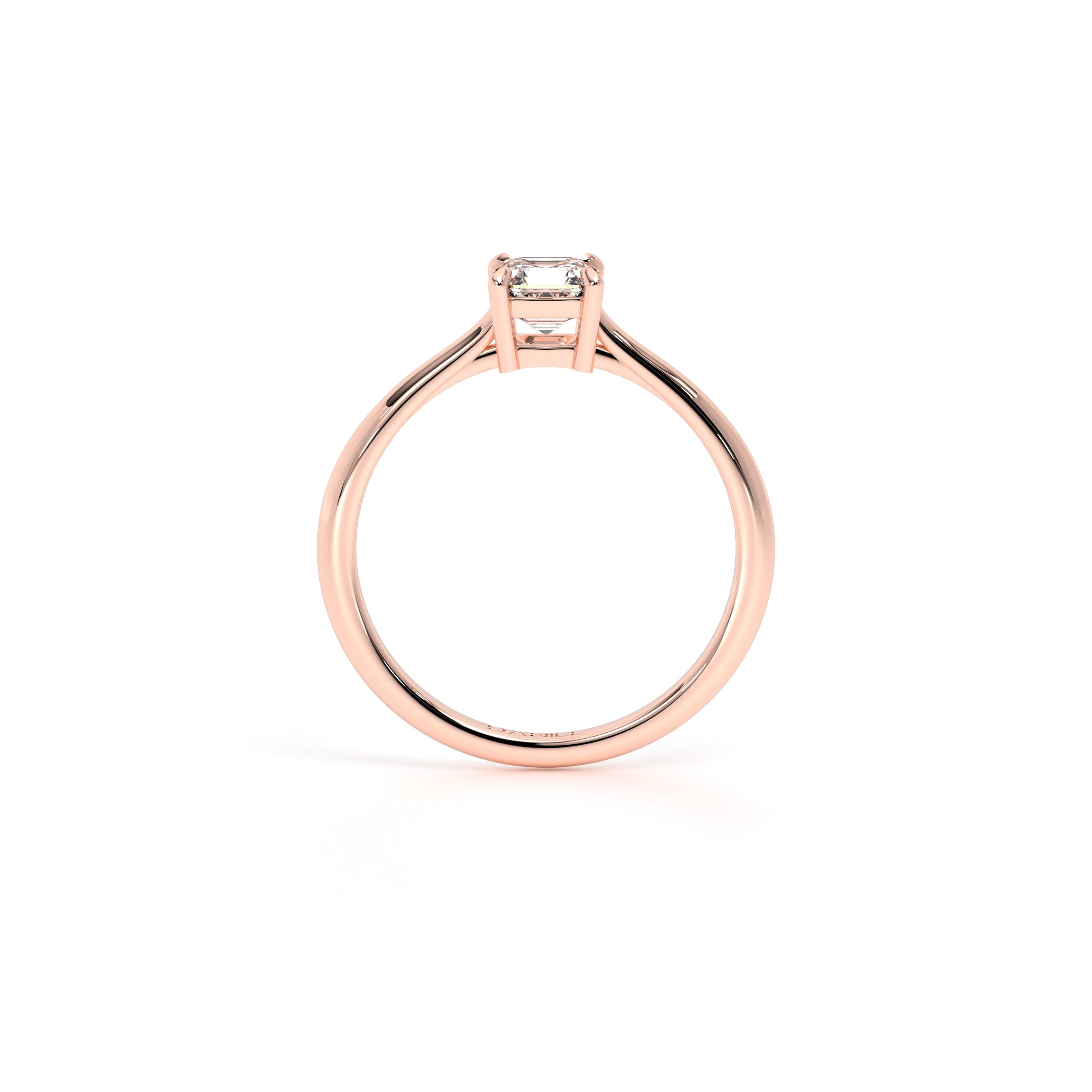 Asscher Diamond Engagement Ring Rose - Danill Jewels