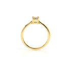 Emerald Diamond Engagement Ring Yellow - Danill Jewels