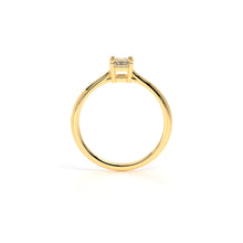 Emerald Diamond Engagement Ring Yellow - Danill Jewels