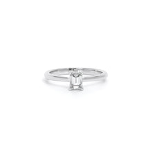 Emerald Diamond Engagement Ring White - Danill Jewels