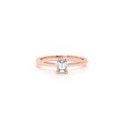 Emerald Diamond Engagement Ring Rose - Danill Jewels