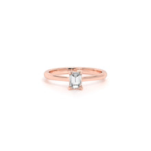 Emerald Diamond Engagement Ring Rose - Danill Jewels