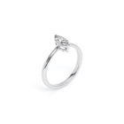Marquis Diamond Engagement Ring White - Danill Jewels