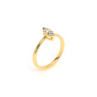 Marquis Diamond Engagement Ring Yellow - Danill Jewels