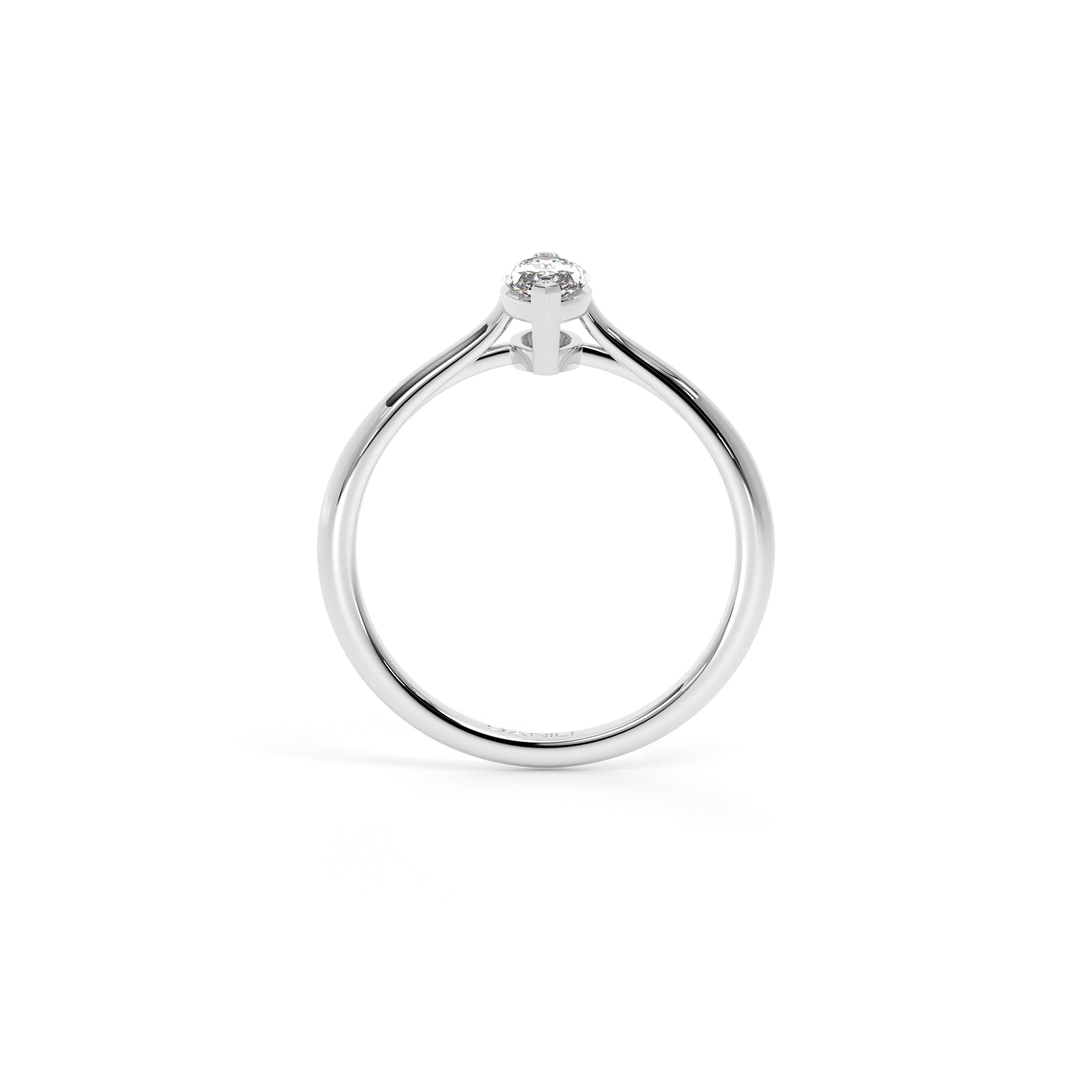 Marquis Diamond Engagement Ring White - Danill Jewels