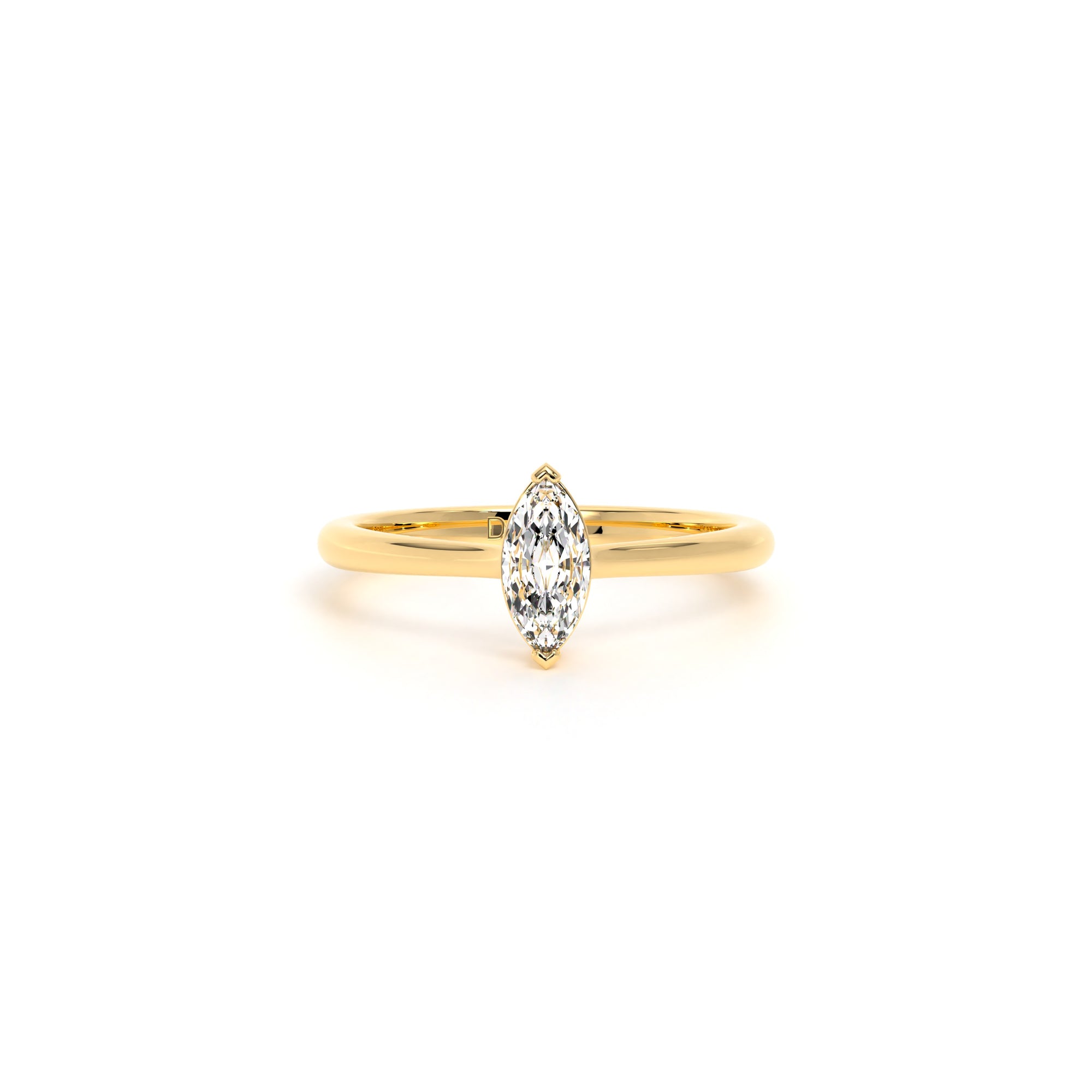 Marquis Diamond Engagement Ring Yellow - Danill Jewels