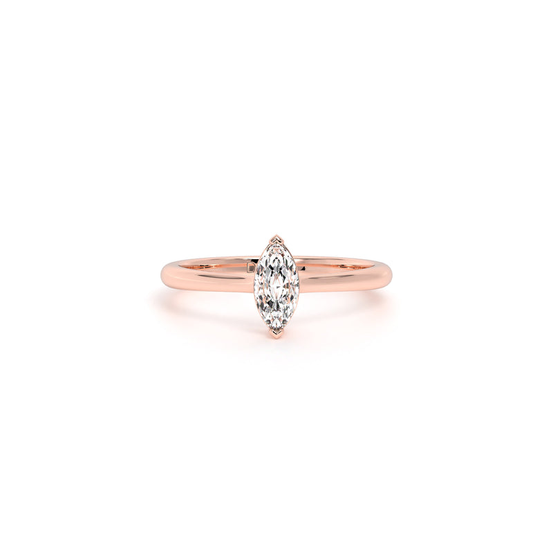 Marquis Diamond Engagement Ring Rose - Danill Jewels