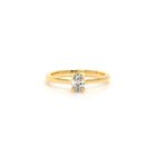 Oval Diamond Engagement Ring Yellow - Danill Jewels