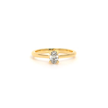 Oval Diamond Engagement Ring Yellow - Danill Jewels
