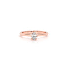 Oval Diamond Engagement Ring Rose - Danill Jewels