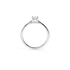 Oval Diamond Engagement Ring White - Danill Jewels