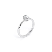 Oval Diamond Engagement Ring White - Danill Jewels