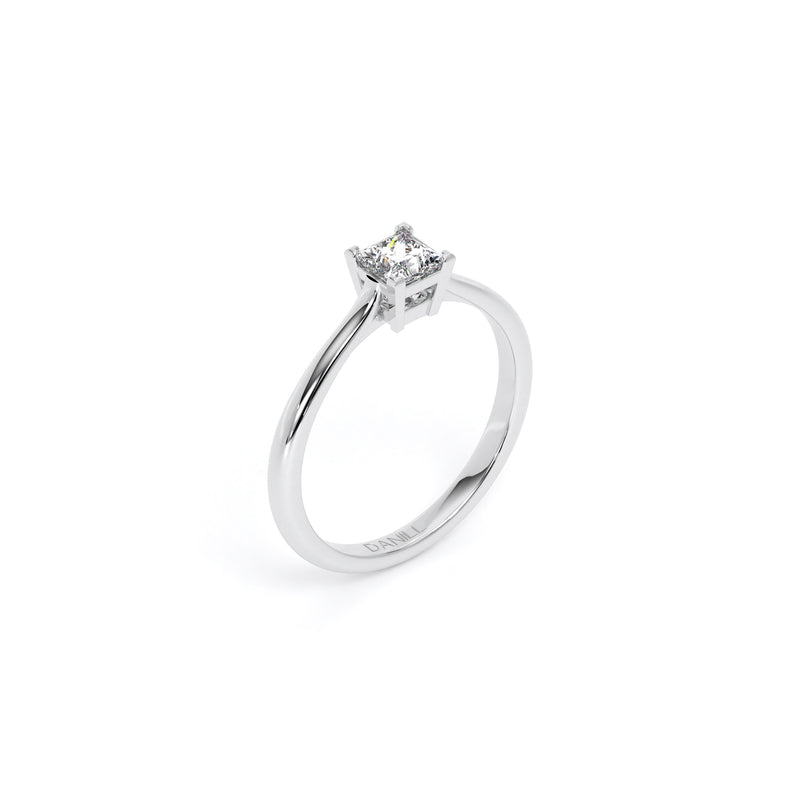 Princess Diamond Engagement Ring White - Danill Jewels