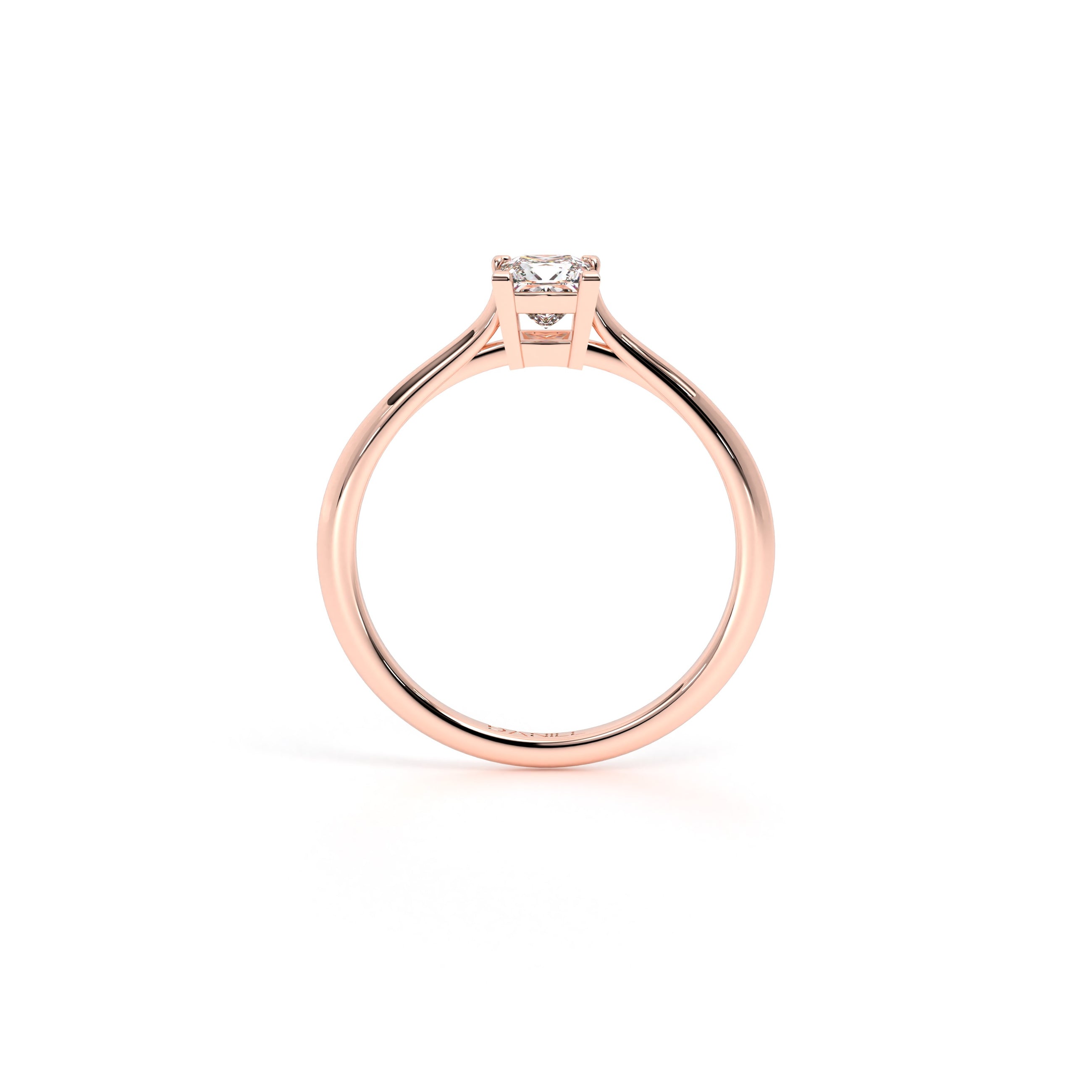 Princess Diamond Engagement Ring Rose - Danill Jewels