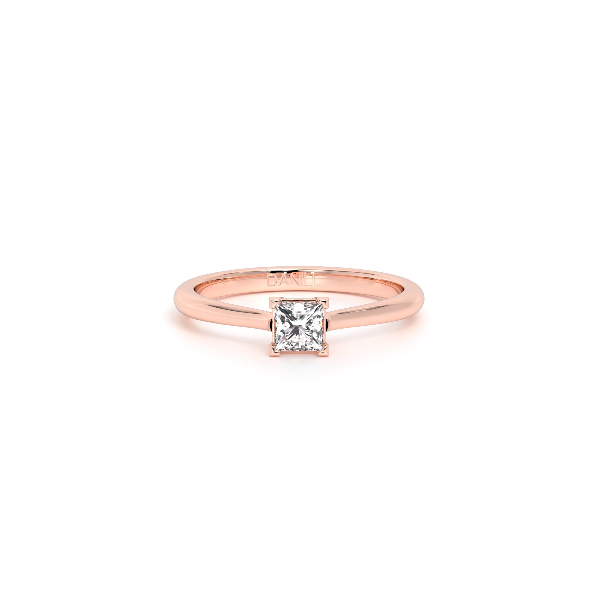 Princess Diamond Engagement Ring Rose - Danill Jewels