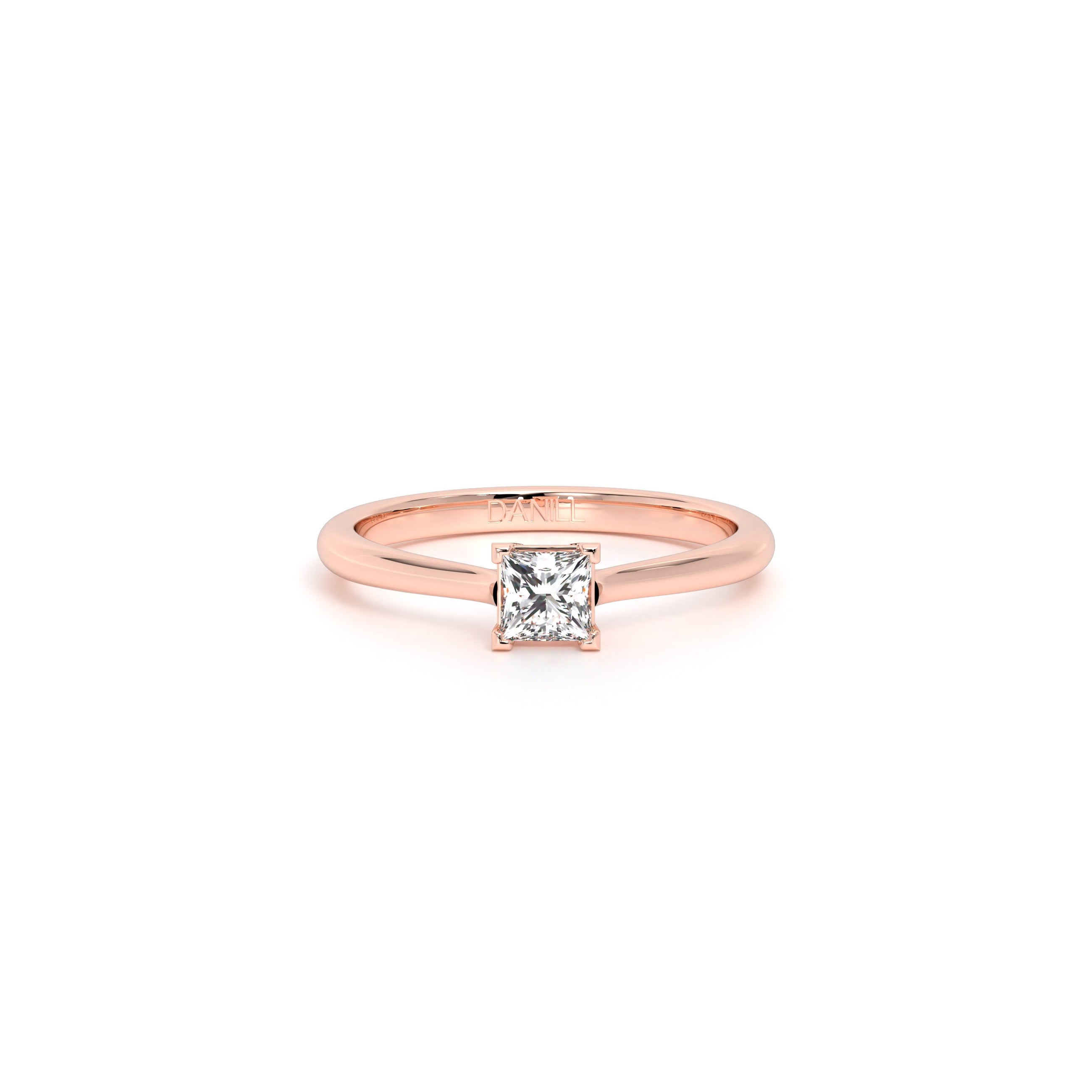 Princess Diamond Engagement Ring Rose - Danill Jewels