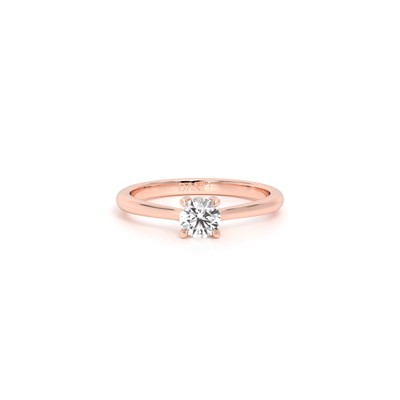 Round Diamond Engagement Ring Rose - Danill Jewels